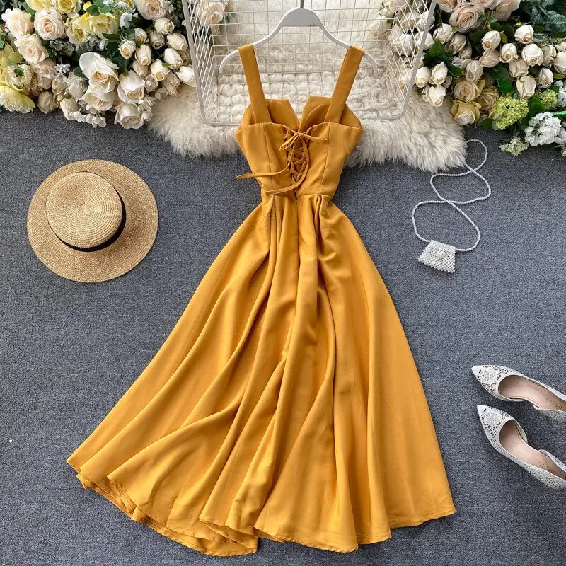 Women V Neck Long Party Dresses - Everyday Curves
