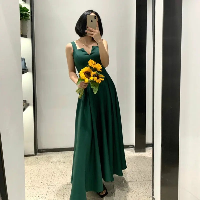 Women V Neck Long Party Dresses - Everyday Curves