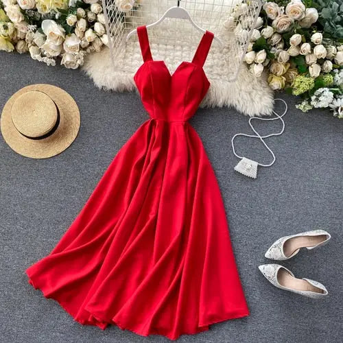 Women V Neck Long Party Dresses - Everyday Curves