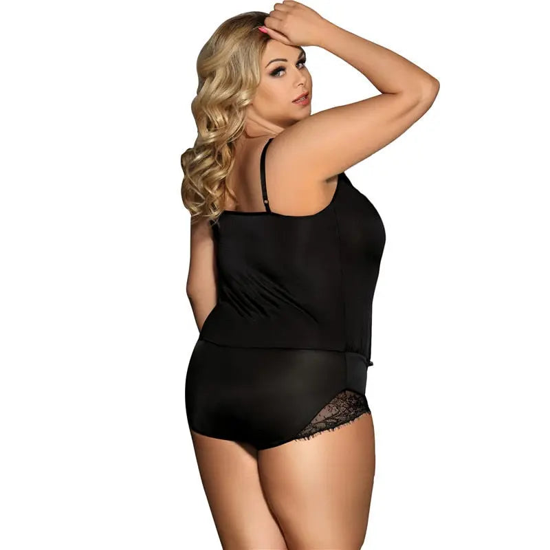 plus size sexy nightwear romper