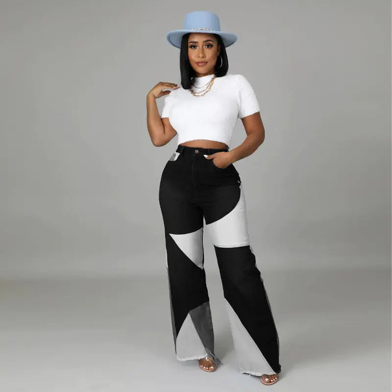 Autumn new European and American stretch plus size women&