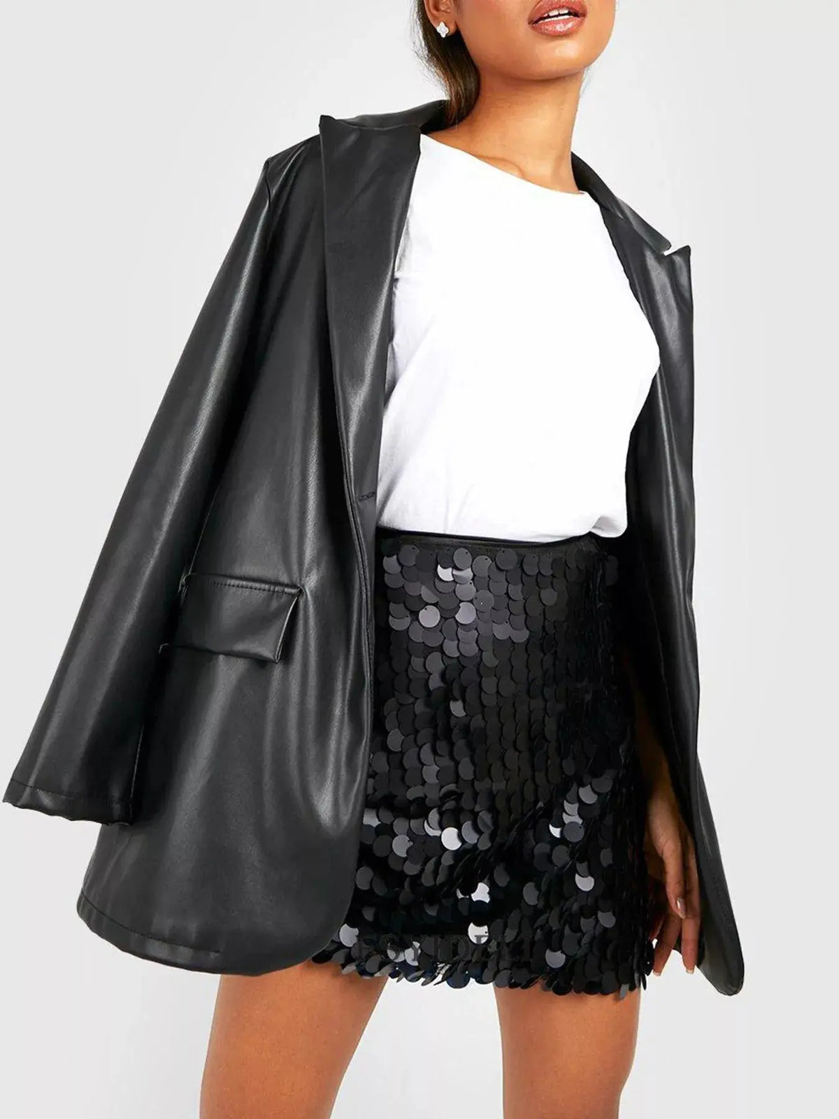 Sequin Mini Skirt 2