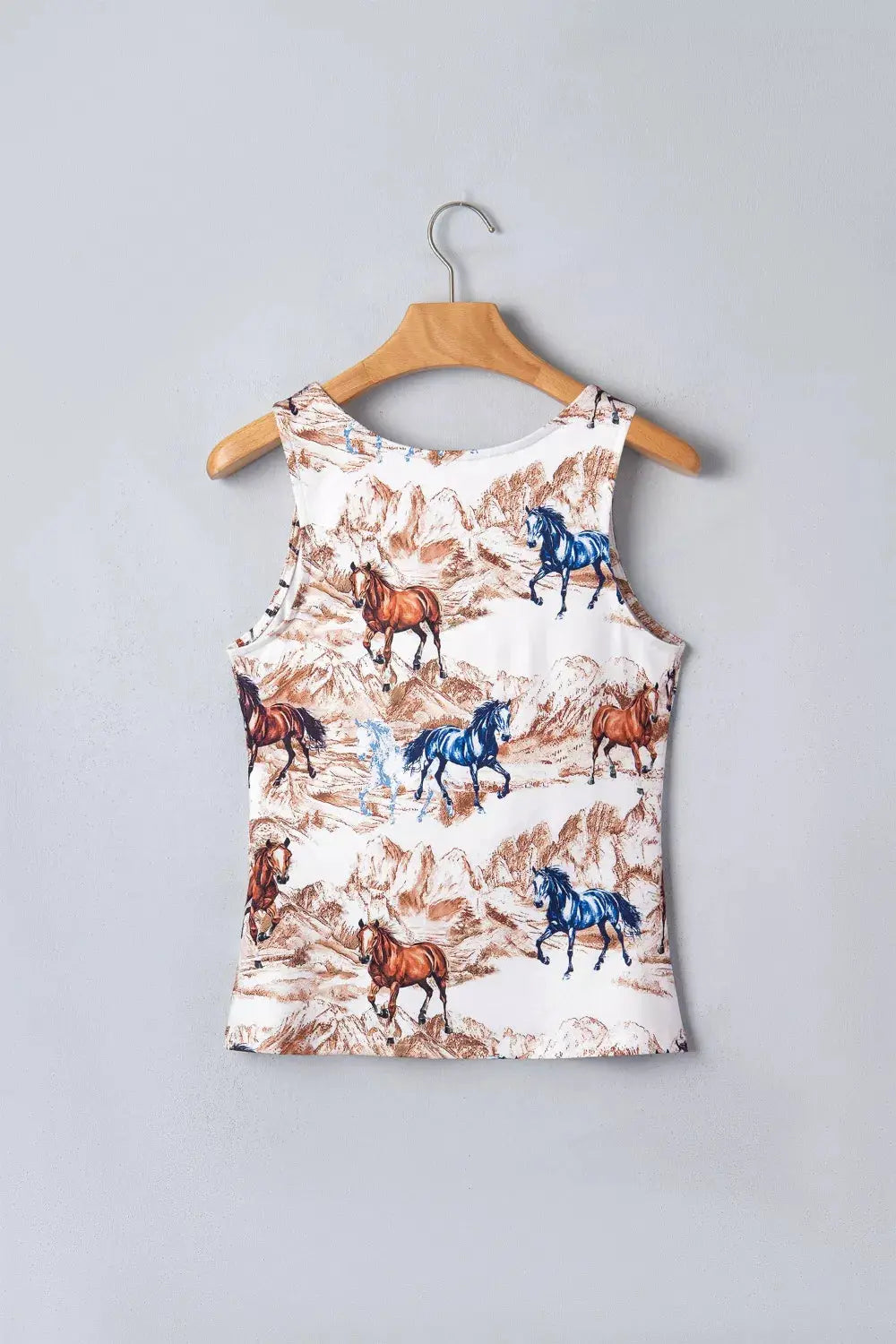Horse Hat Western Slim Tank Top 3