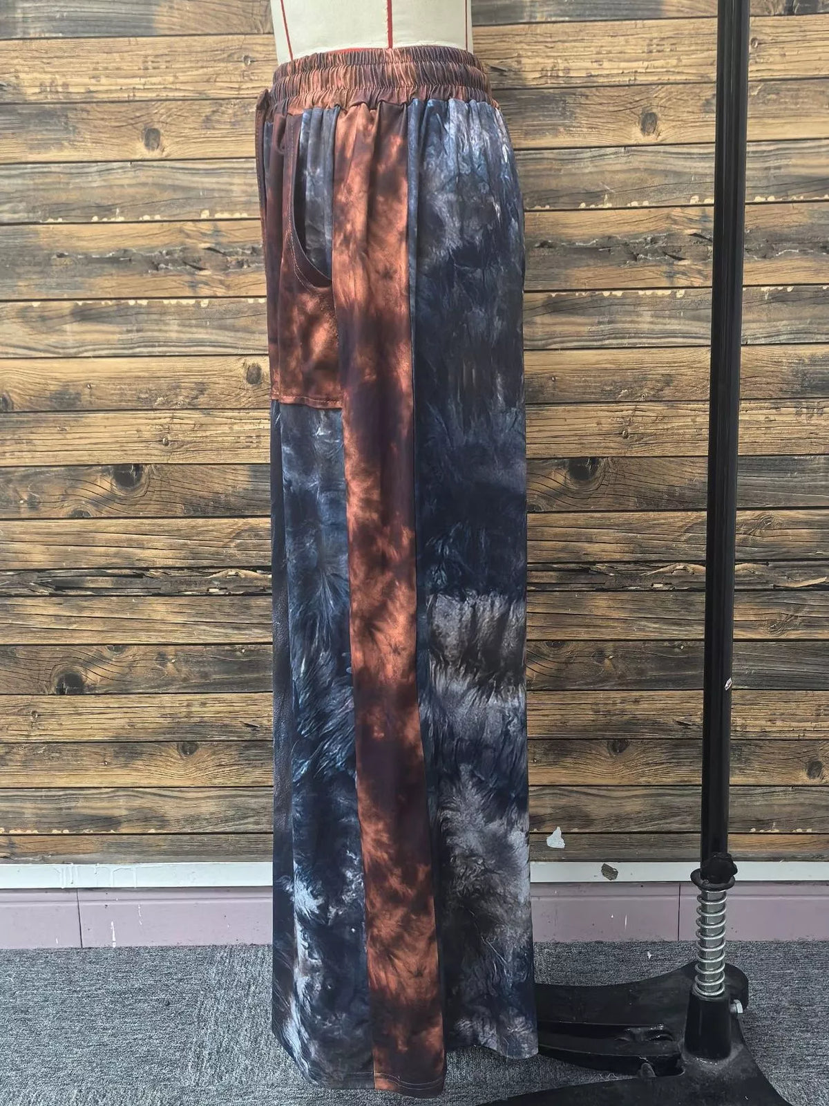 Full Size Tie-Dye Wide Leg Casual Pants Plus Size7