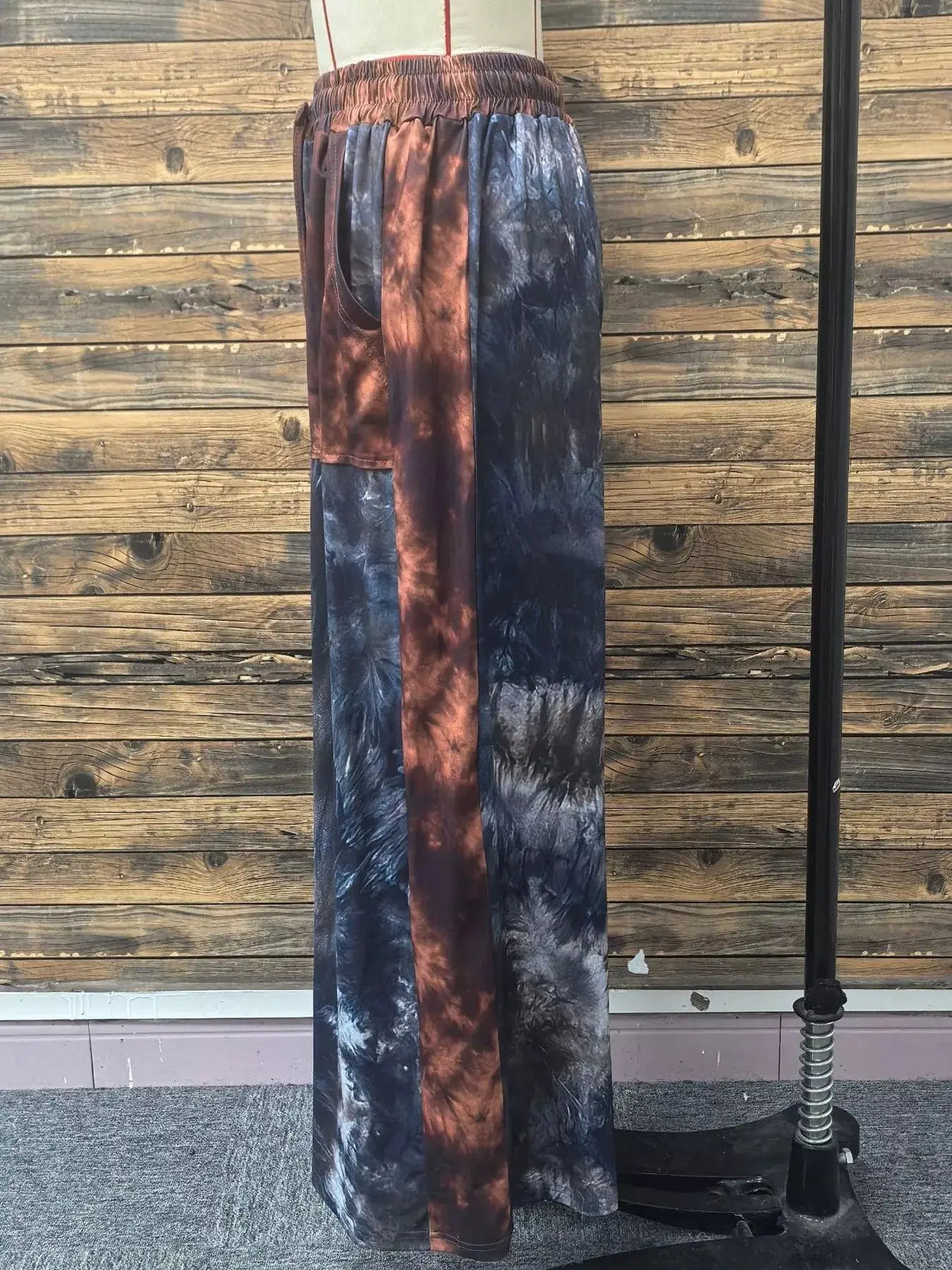 Full Size Tie-Dye Wide Leg Casual Pants Plus Size7