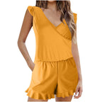 Women One-Piece Swimsuit with Ruffle Design Plus Size Swimwear Export Style