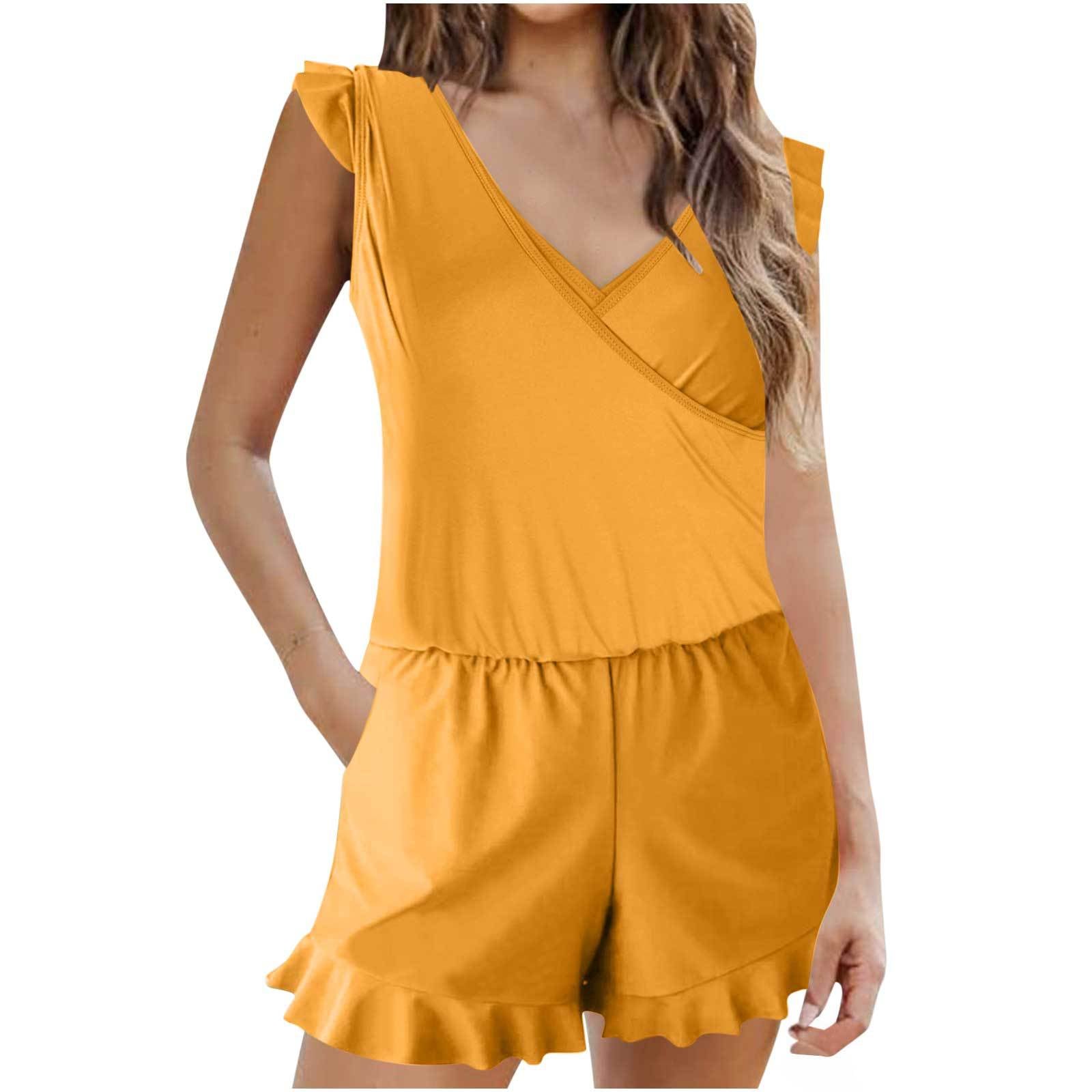 Women One-Piece Swimsuit with Ruffle Design Plus Size Swimwear Export Style
