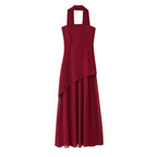 Summer Women Clothing Adult Lady like Woman Stitching Sweet Spicy Tube Top Dress with Ribbon