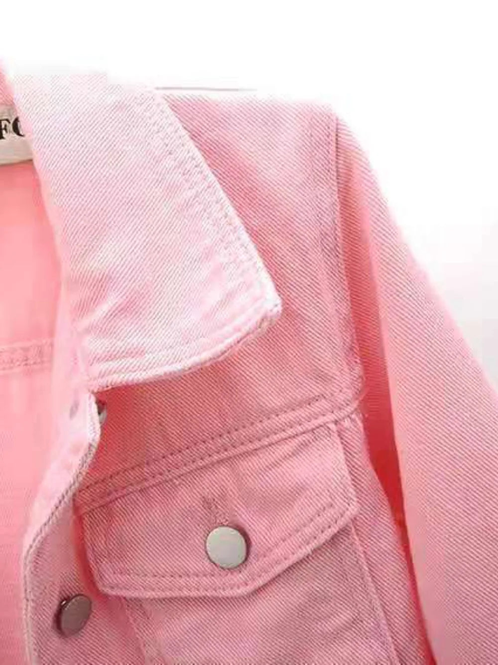 Cropped  Denim Jacket Plus Size