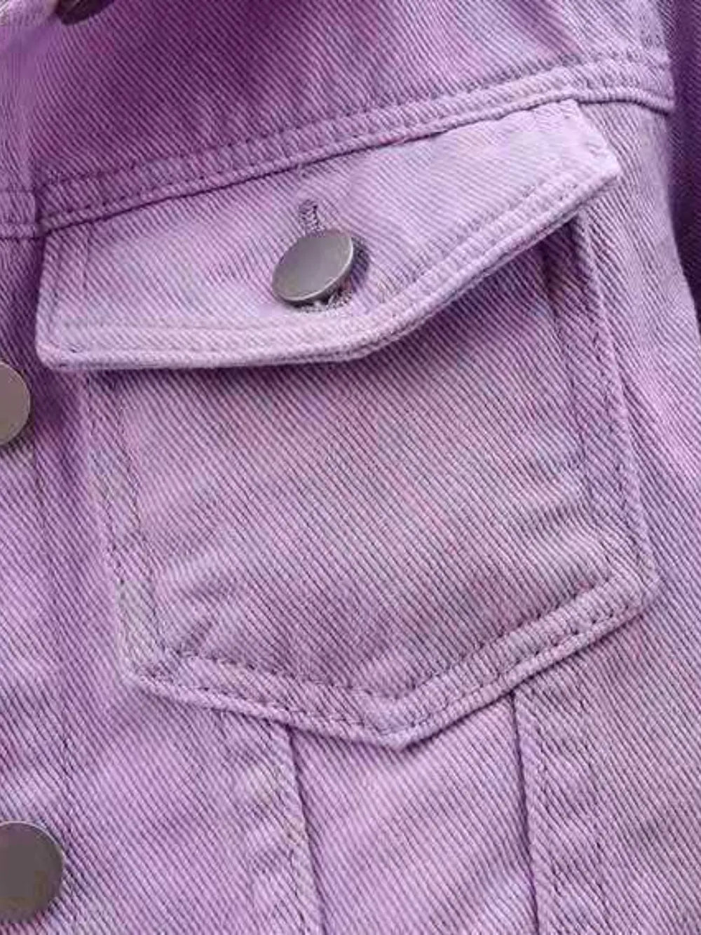 Cropped  Denim Jacket Plus Size