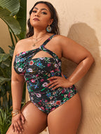 Women's One-Piece Swimsuit, Sexy Plus Size