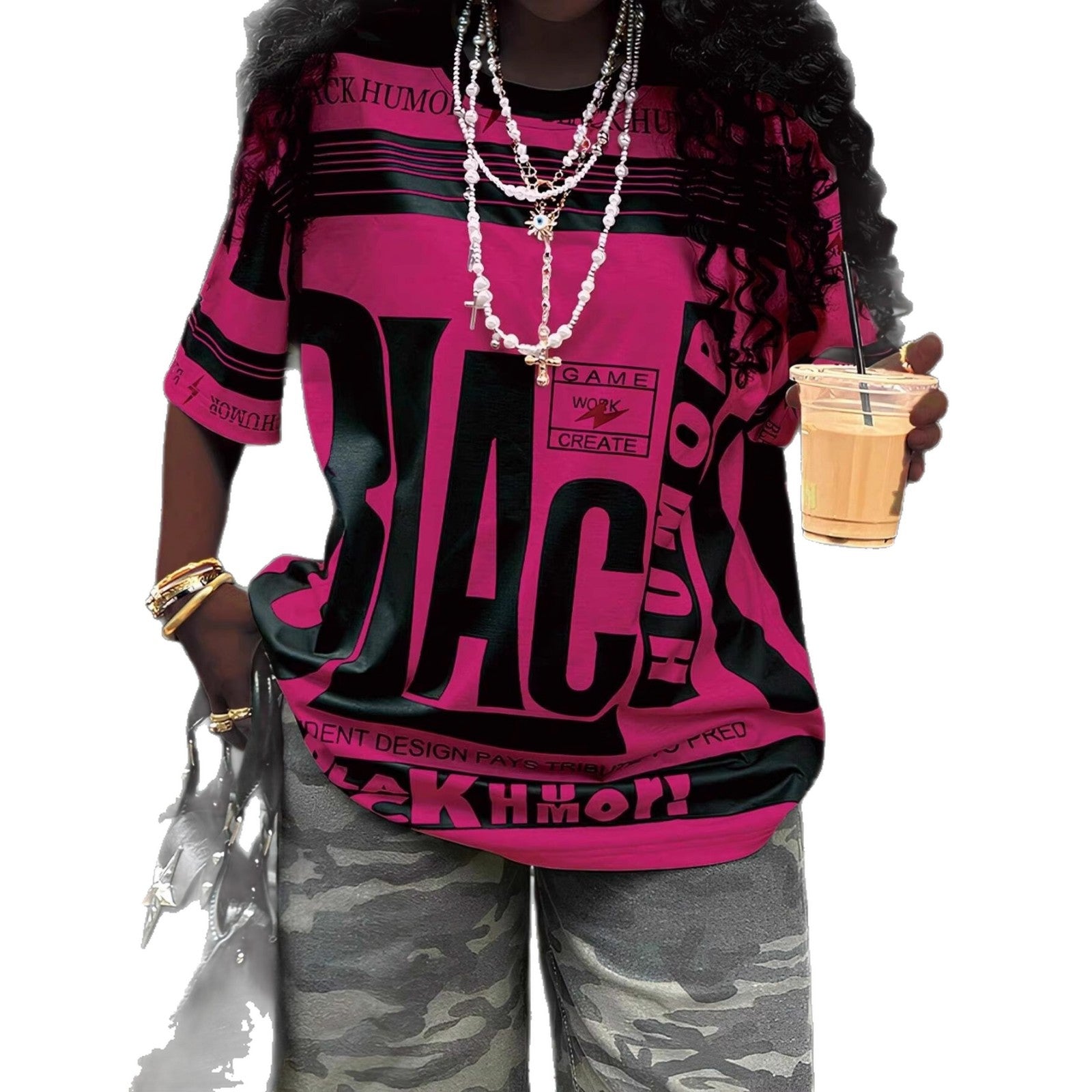 Large and Regular Size Women's Clothing for  Sports Casual Wear Plus Size Women's Tops