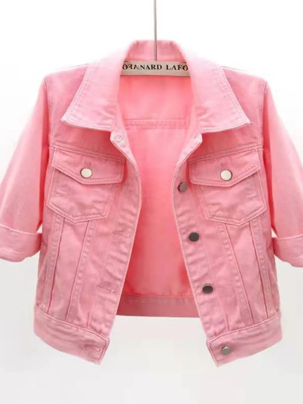 Cropped  Denim Jacket Plus Size