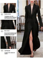 Women's Design Sense Niche Temperament Lightly Mature Adult Lady Like Woman King-size Coat See size chart under “more details”