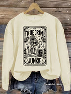 Skull skull book flower pattern printed long sleeved shirt