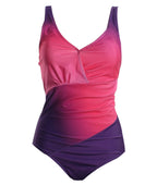 plus-size tummy-hiding slimming one-piece swimsuit for women