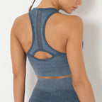 Yoga Clothes High-Strength Gathered Knitted Sports Underwear Yoga Fitness Plus Size Sports Vest Tops Women