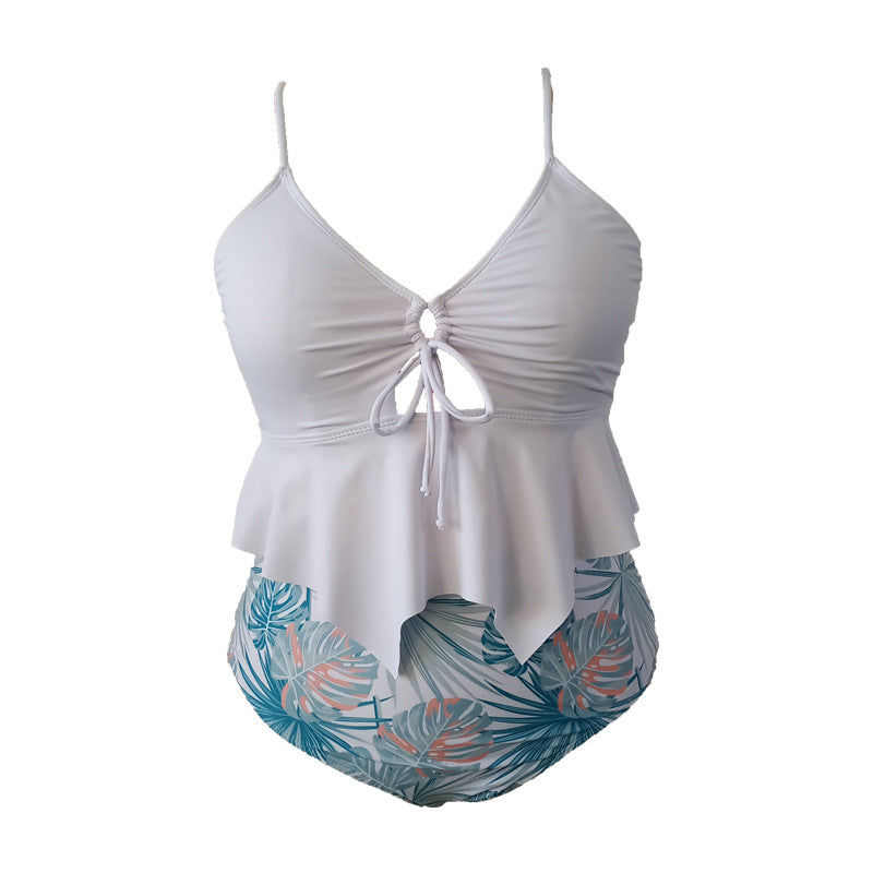 Plus Size Separated Swimsuit, Elegant Princess Style