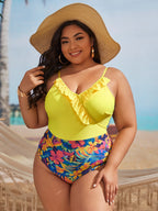 One-piece Sexy Plus Size Swimsuit