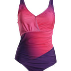 plus-size tummy-hiding slimming one-piece swimsuit for women