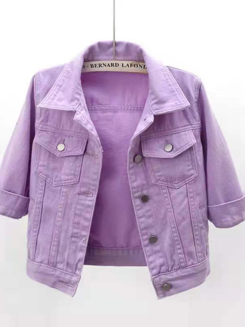 Cropped  Denim Jacket Plus Size