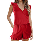 Women One-Piece Swimsuit with Ruffle Design Plus Size Swimwear Export Style