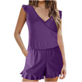 Women One-Piece Swimsuit with Ruffle Design Plus Size Swimwear Export Style