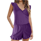 Women One-Piece Swimsuit with Ruffle Design Plus Size Swimwear Export Style