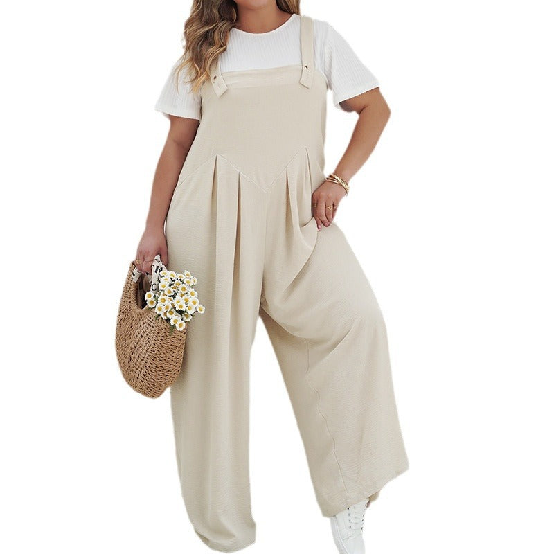 Wide Leg Overalls for Women - Loose Fit, Plus Size, Summer Style