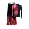 Miyake Style Pleated 2 Pieces Sets Women  Summer Corn Pleated Short Sleeve T-shirt Loose Large Size Skirt Casual Party Suit