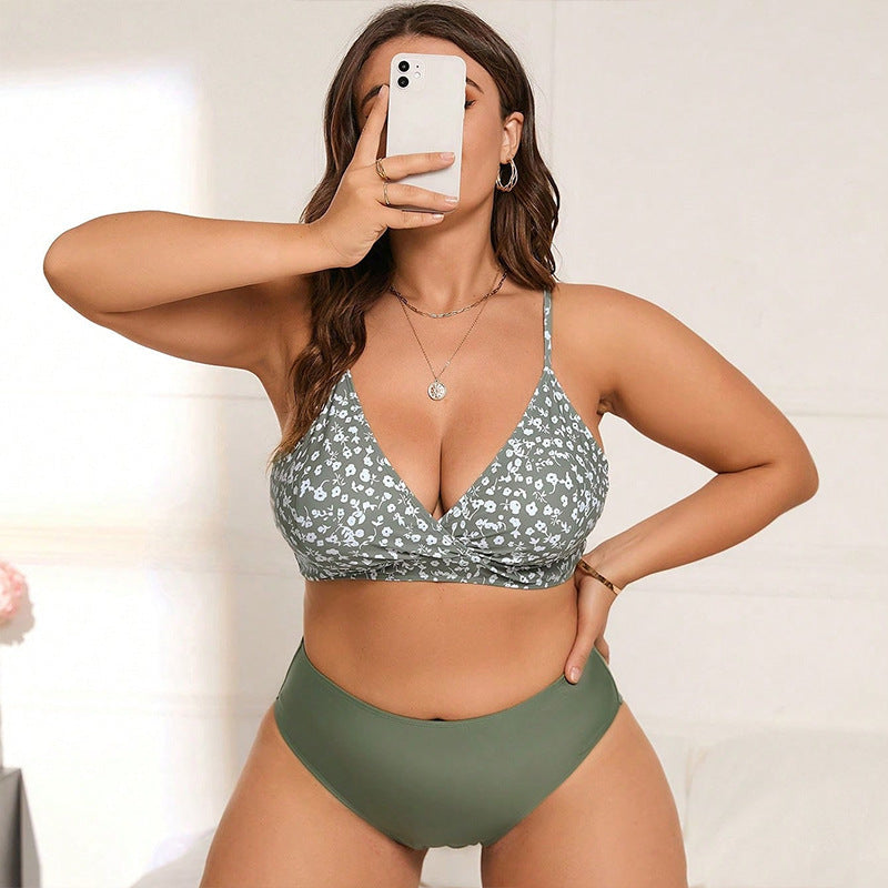 Bikini Set Plus Size Swimwear for Women Beach Hot Spring Swimwear