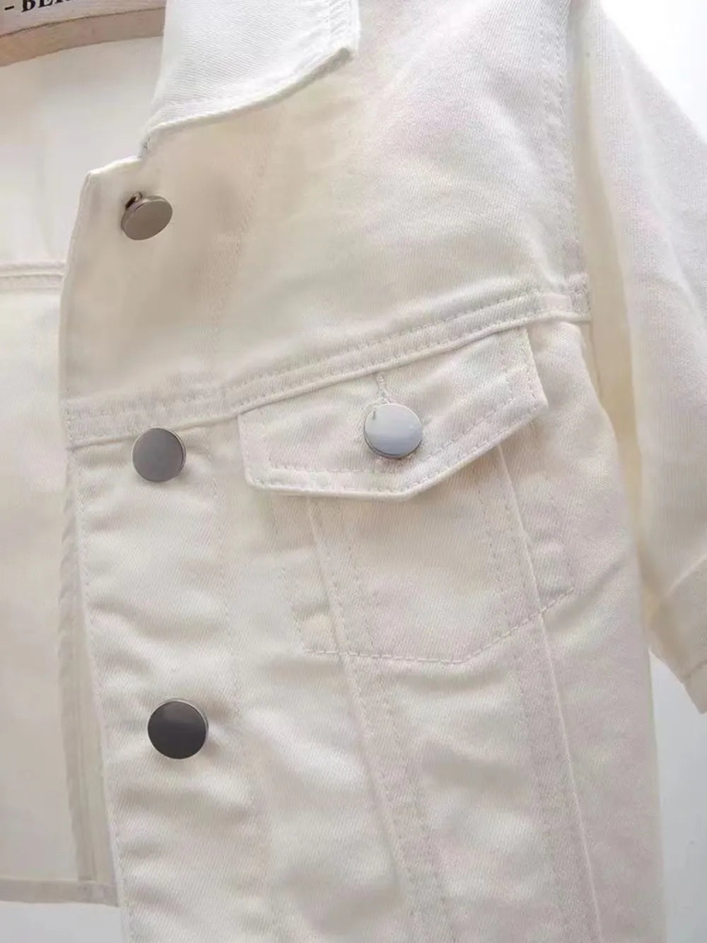 Cropped  Denim Jacket Plus Size