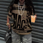 Large and Regular Size Women's Clothing for  Sports Casual Wear Plus Size Women's Tops