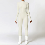 Women's Warm Zipper Yoga Jumpsuit