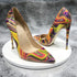 Art Painting Printed Women Partent Stiletto High Heels Customize Fashion Pumps Chic Ladies Party Shoes Plus Size 33-45 - Everyday Curves
