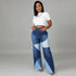 Autumn new European and American stretch plus size women&