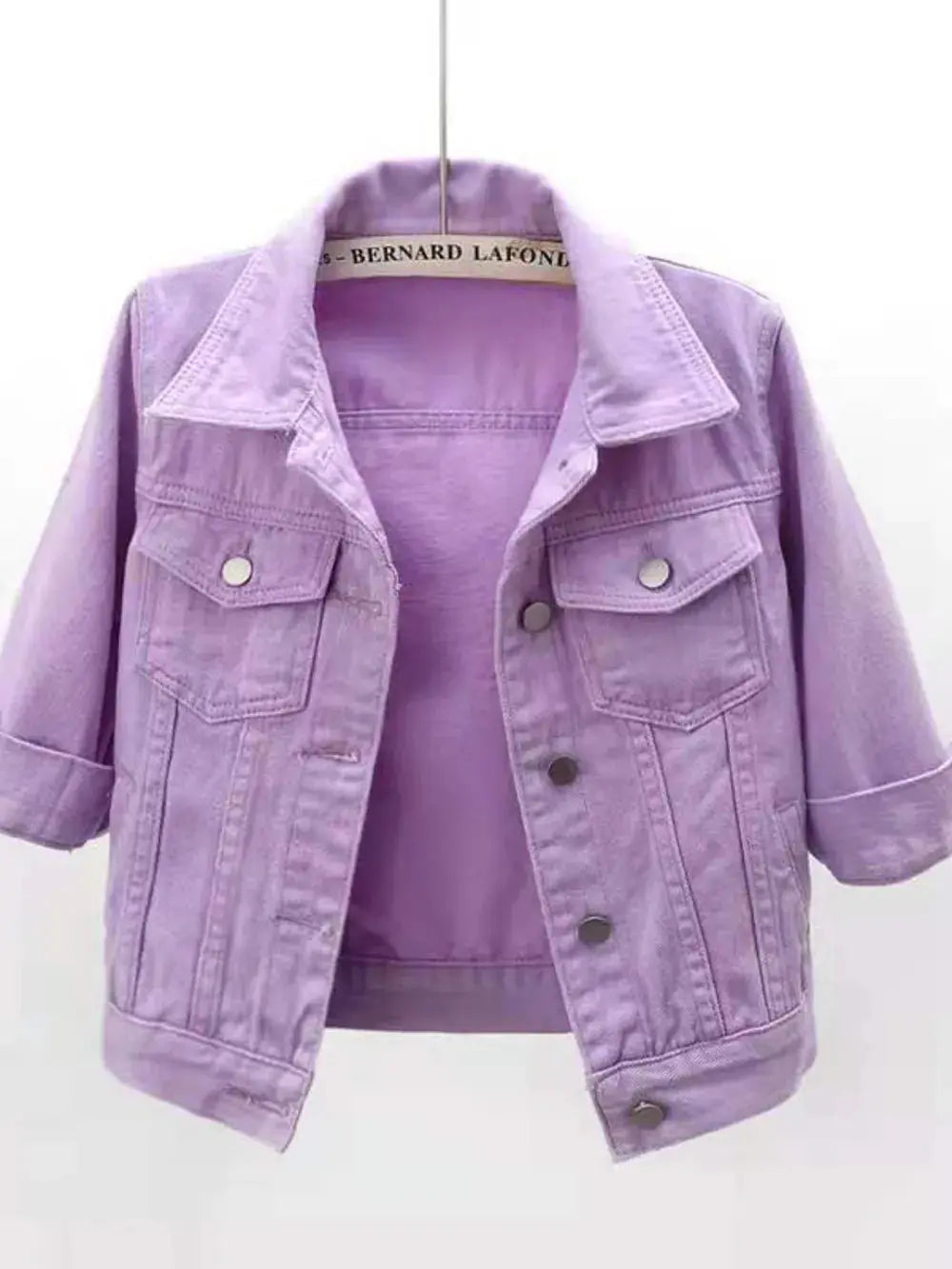 Cropped  Denim Jacket Plus Size - Everyday Curves