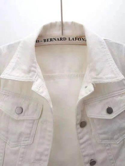 Cropped  Denim Jacket Plus Size - Everyday Curves