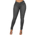 Autumn European and American style fashionable black high elasticity small foot plus size hip lifting women&