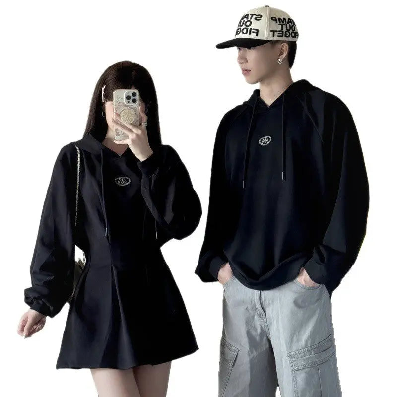 Couple Matching Outfits Autumn Casual Plus Size Hoodie for Women and Dress - Everyday Curves