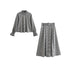 Two-piece Dress Chic and Elegant Woman Set Office Outfits Y2k O-neck Blouse Suit with A Skirt Sets for Women 2 Pieces - Everyday Curves