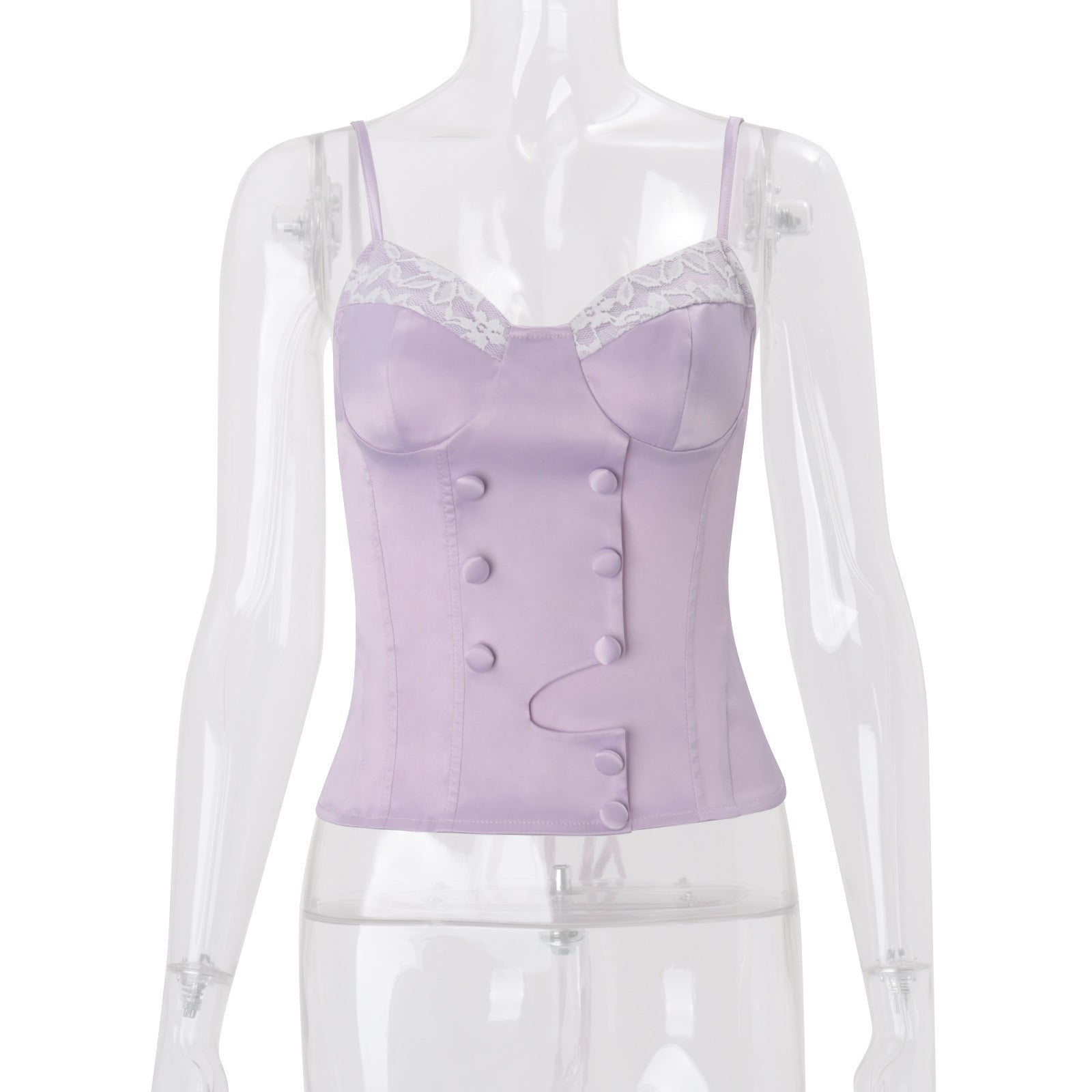 Womens Tight-fitting Waist-cinching Camisole Top 5