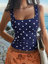 Polka Dot Scoop Neck Tank 6