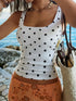 Polka Dot Scoop Neck Tank 003