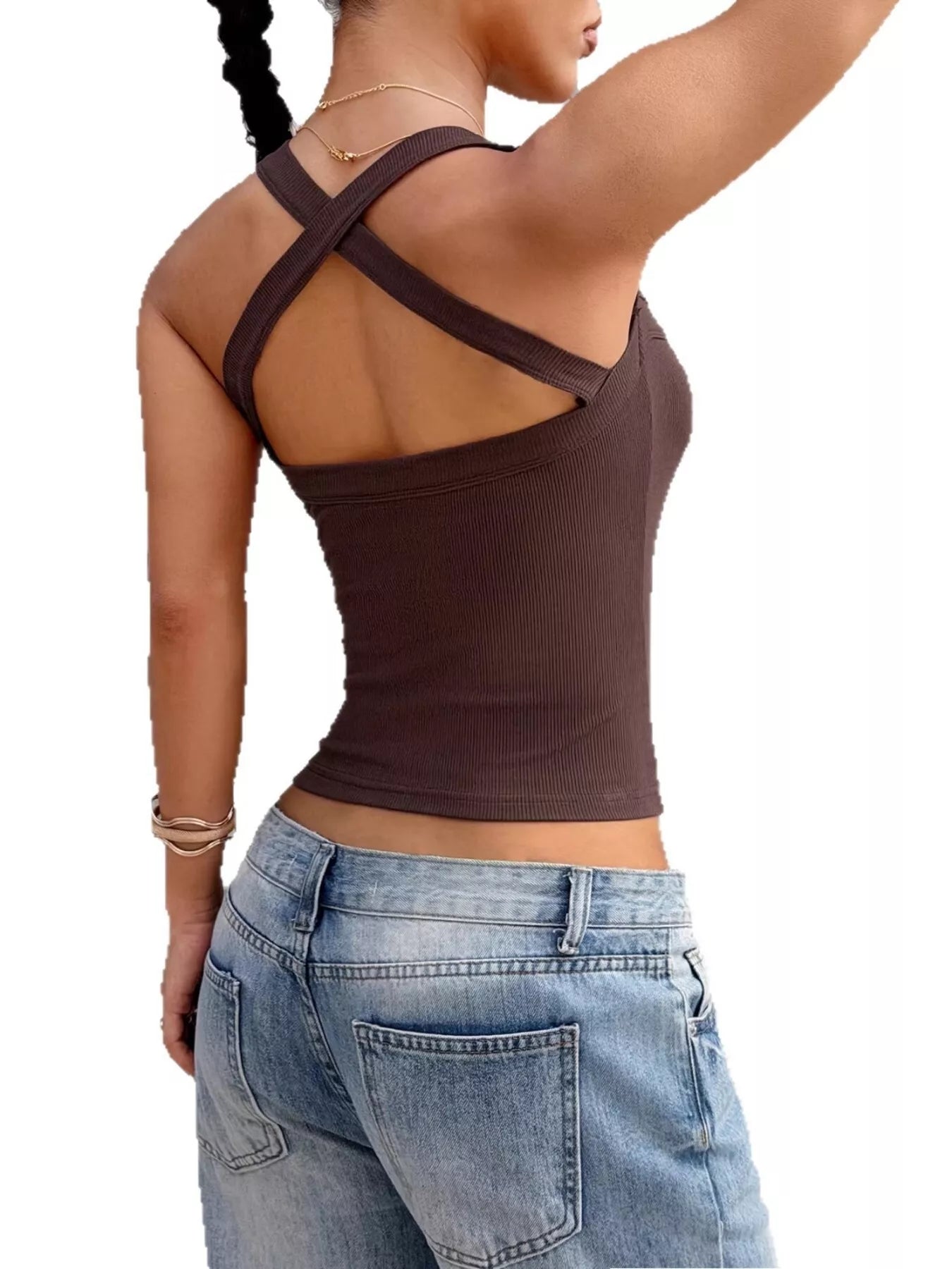 Ribbed Square Neck Cami 5