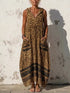 Full Size Sleeveless Hooded Leopard Print Maxi Dress 4