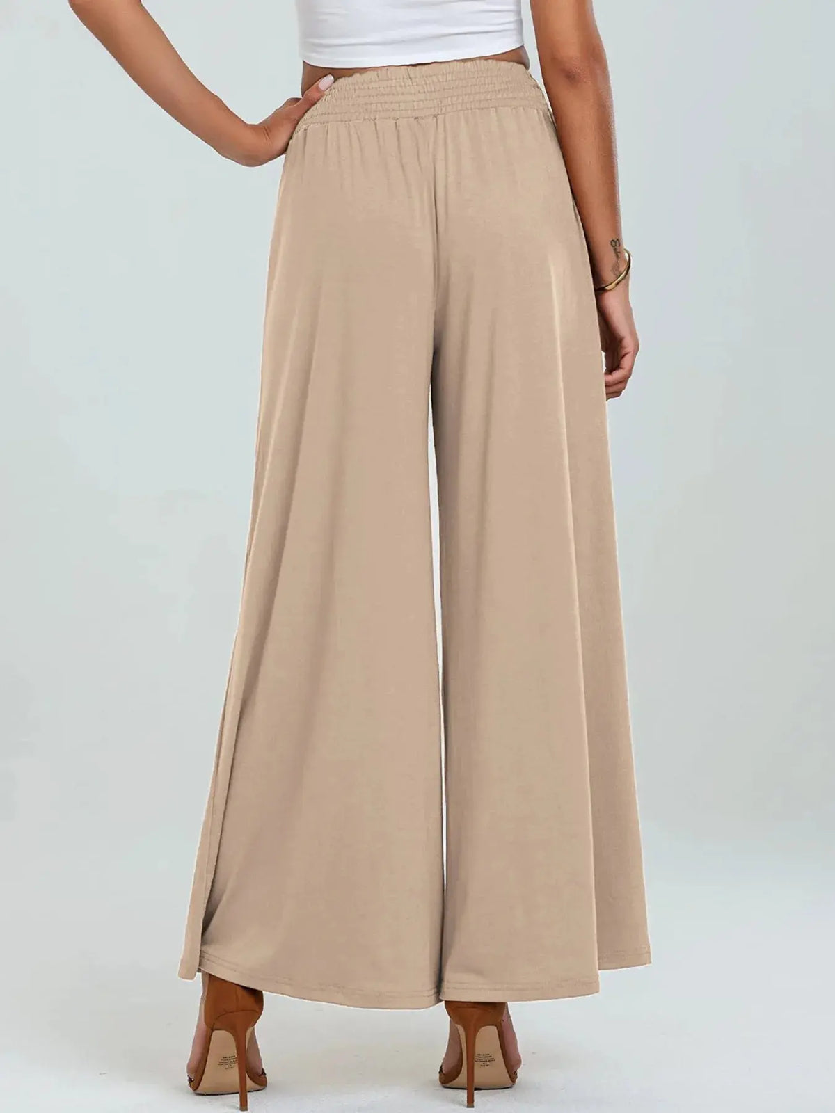 Wide Leg Pants with Pockets 8