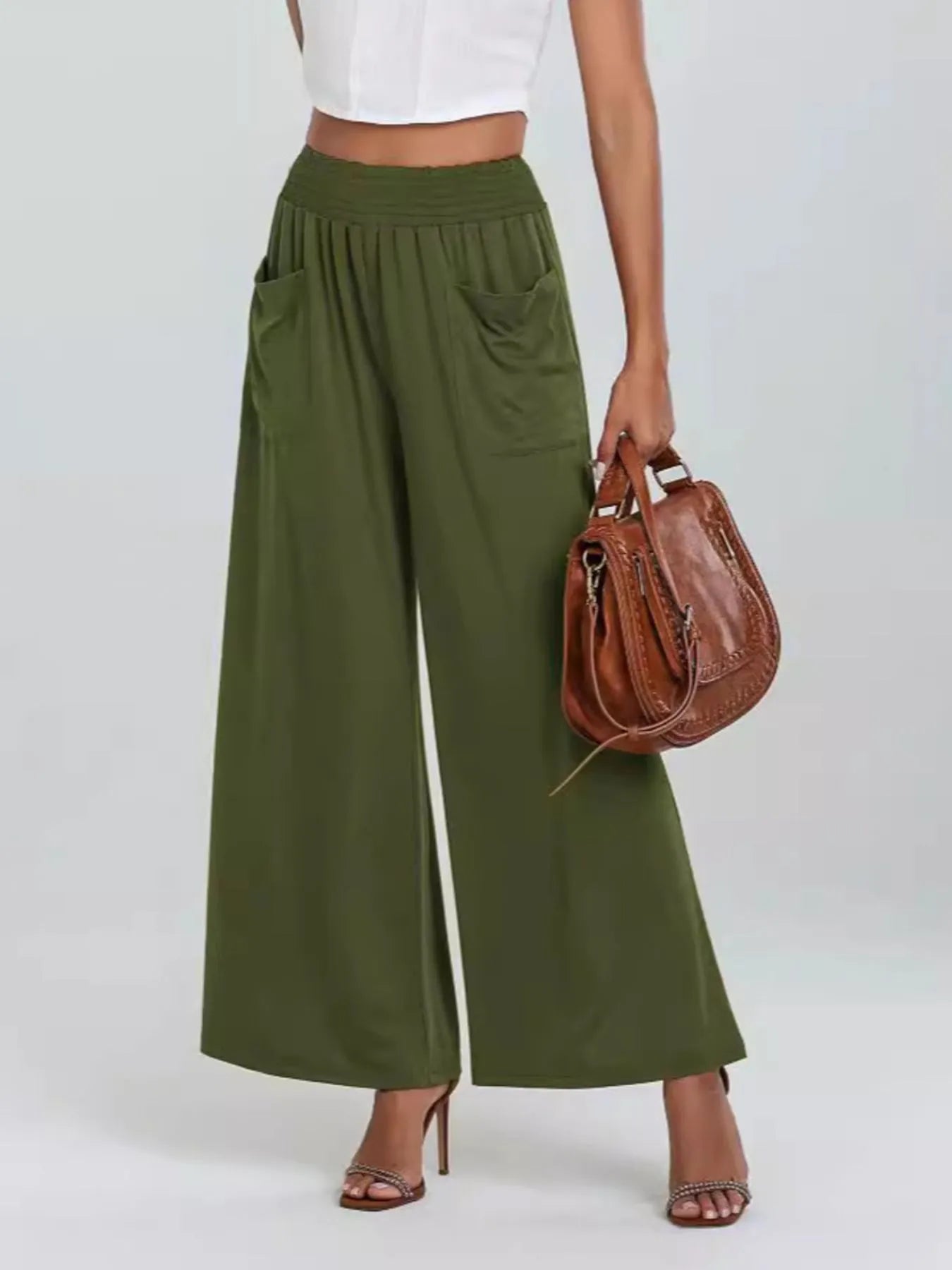 Wide Leg Pants with Pockets10