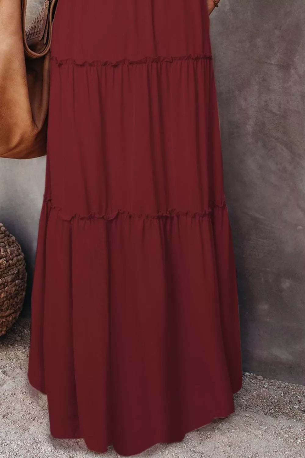  Drawstring Waist Maxi Skirt 2