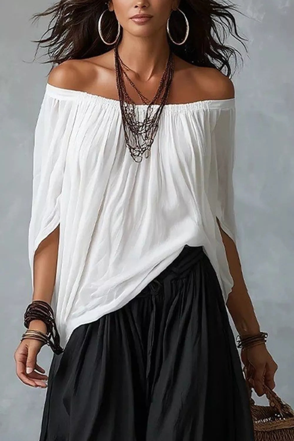 Off-Shoulder Top and Wide-Leg Pants4